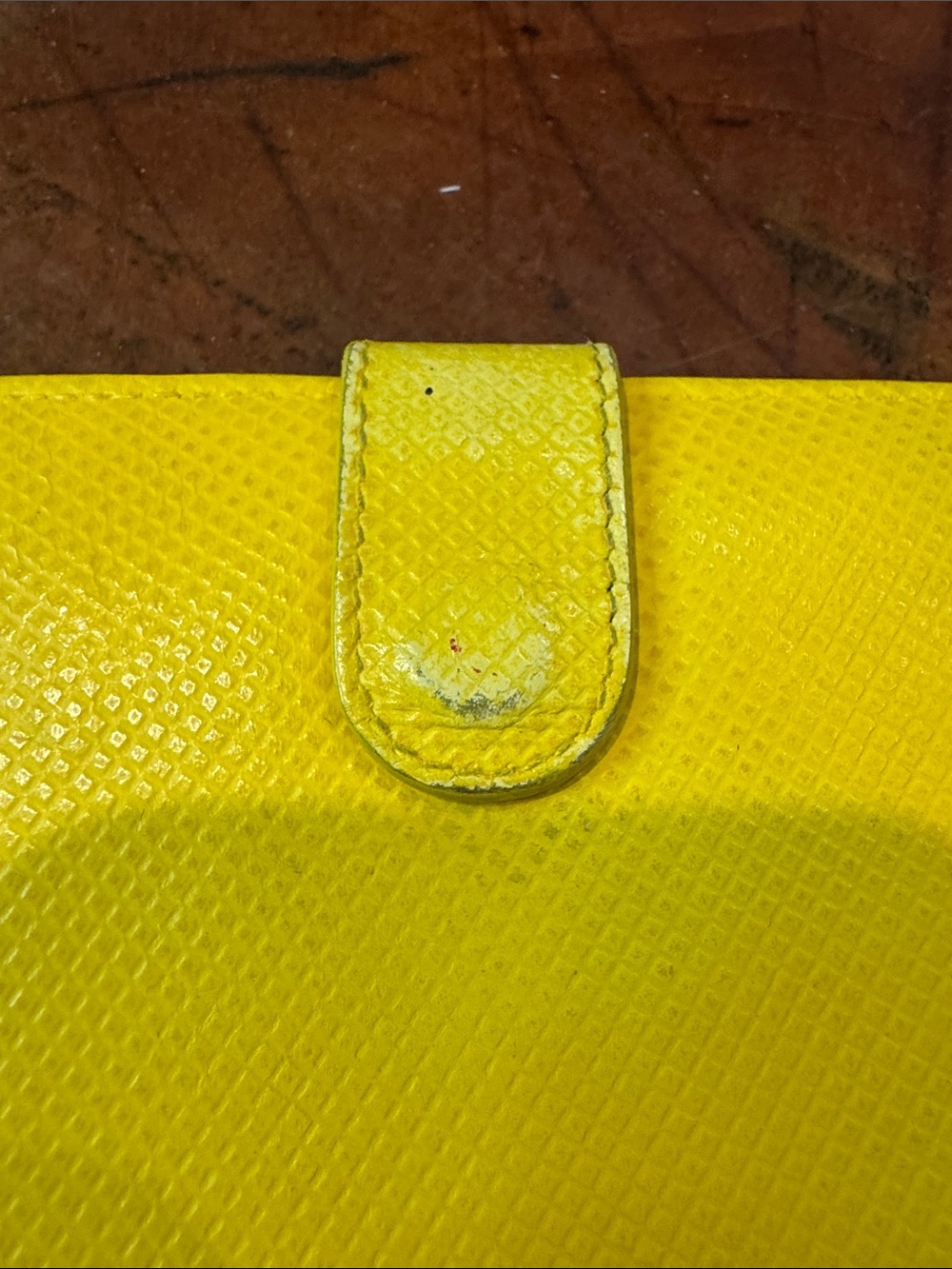 Bottega Veneta Yellow Leather Snap Wallet - Picture 10 of 16